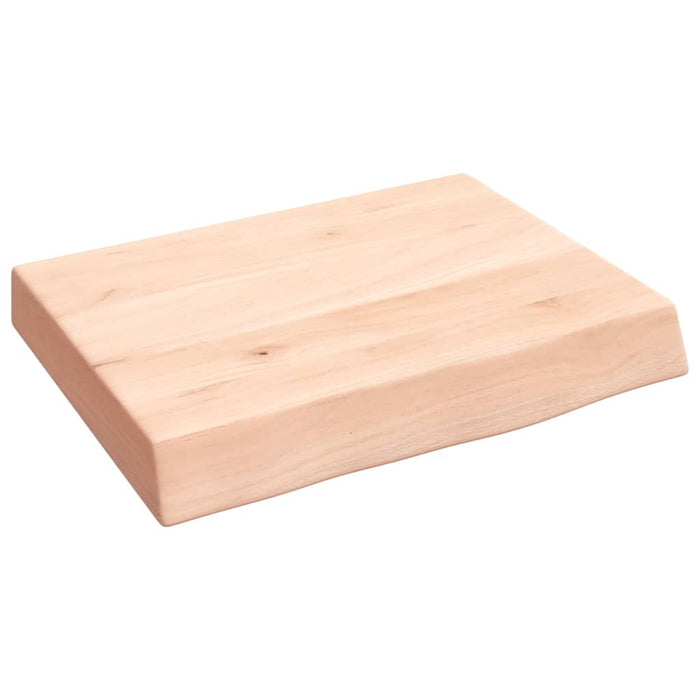 Blat de baie, 40x30x(2-6) cm, lemn masiv netratat WALTI