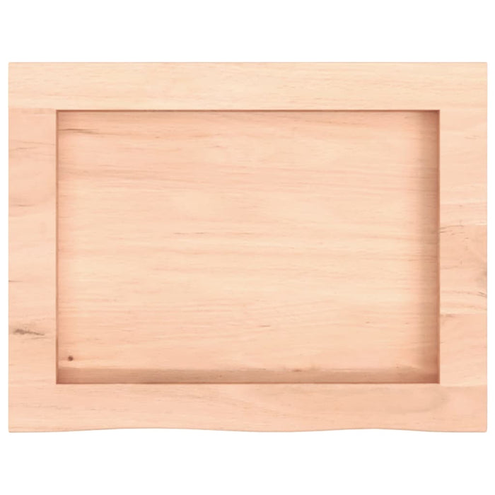 Blat de baie, 40x30x(2-6) cm, lemn masiv netratat WALTI