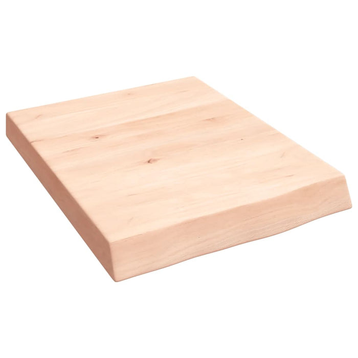 Blat de baie, 40x50x(2-6) cm, lemn masiv netratat - WALTI WALTI