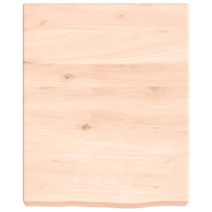 Blat de baie, 40x50x(2-6) cm, lemn masiv netratat - WALTI WALTI