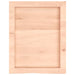 Blat de baie, 40x50x(2-6) cm, lemn masiv netratat - WALTI WALTI