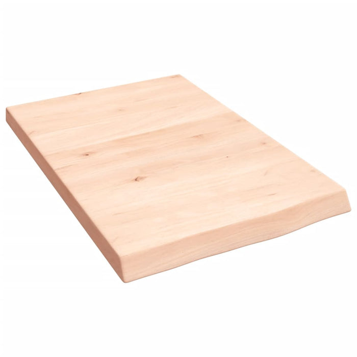 Blat de baie, 40x60x(2-4) cm, lemn masiv netratat - WALTI WALTI