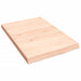 Blat de baie, 40x60x(2-4) cm, lemn masiv netratat - WALTI WALTI