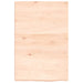 Blat de baie, 40x60x(2-4) cm, lemn masiv netratat - WALTI WALTI