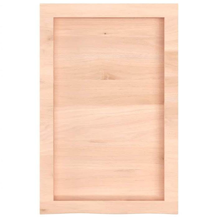 Blat de baie, 40x60x(2-4) cm, lemn masiv netratat - WALTI WALTI