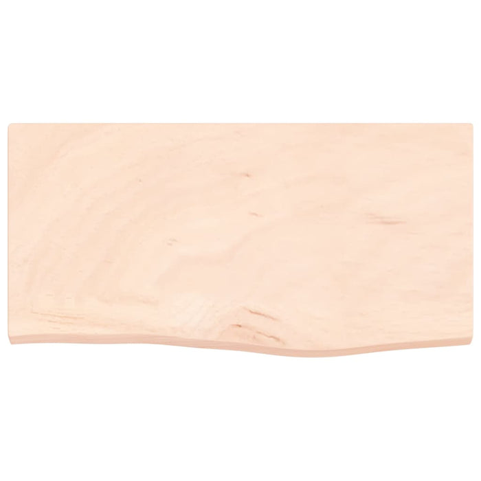 Blat de baie, 60x30x2 cm, lemn masiv netratat - WALTI WALTI