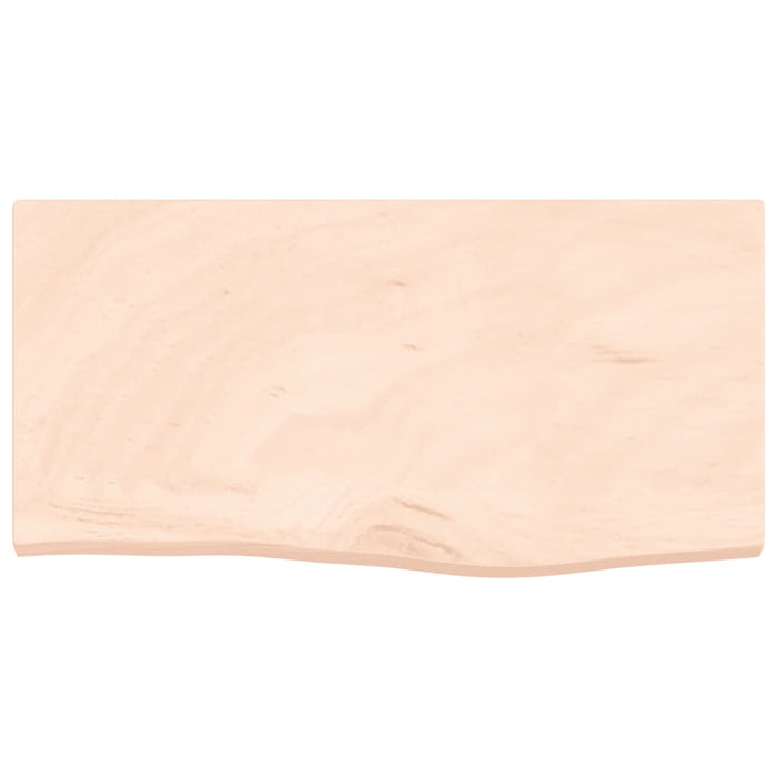 Blat de baie, 60x30x(2-4) cm, lemn masiv netratat WALTI