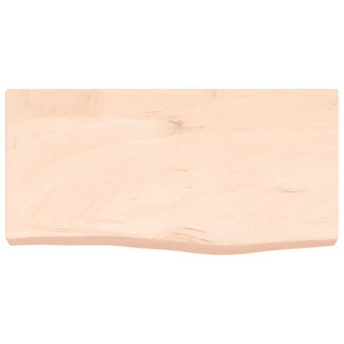 Blat de baie, 60x30x(2-6) cm, lemn masiv netratat - WALTI WALTI