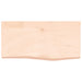 Blat de baie, 60x30x(2-6) cm, lemn masiv netratat - WALTI WALTI