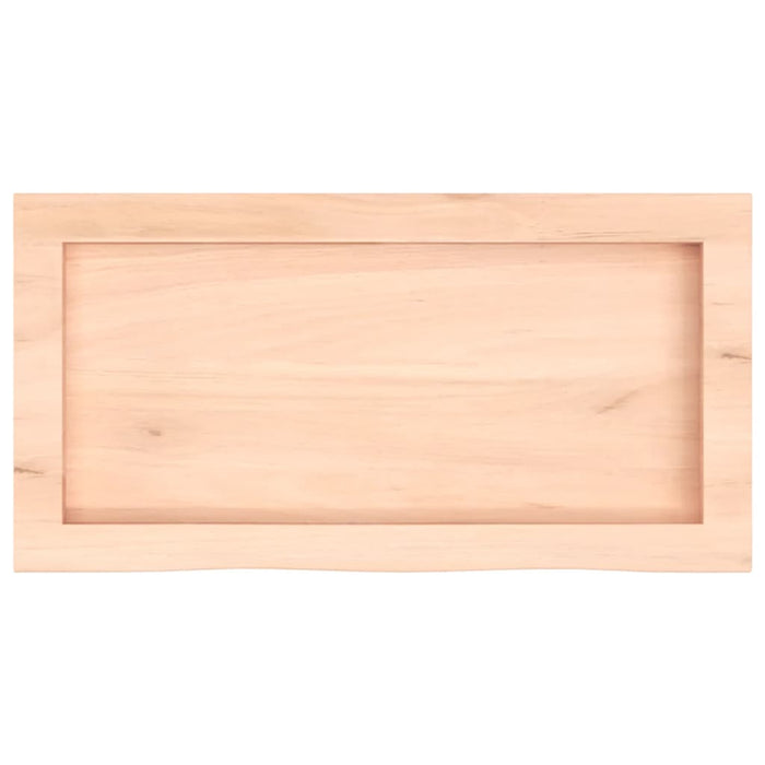 Blat de baie, 60x30x(2-6) cm, lemn masiv netratat - WALTI WALTI