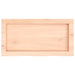 Blat de baie, 60x30x(2-6) cm, lemn masiv netratat - WALTI WALTI