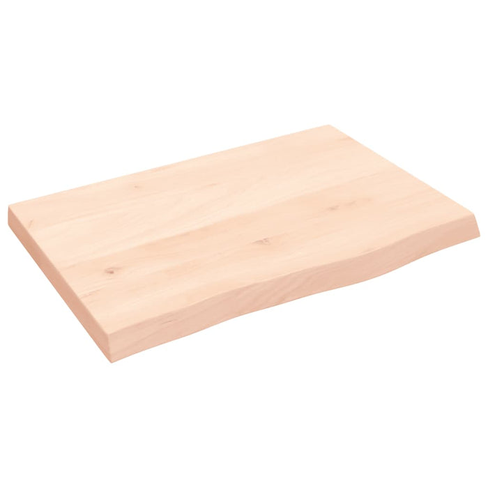 Blat de baie, 60x40x(2-4) cm, lemn masiv netratat WALTI