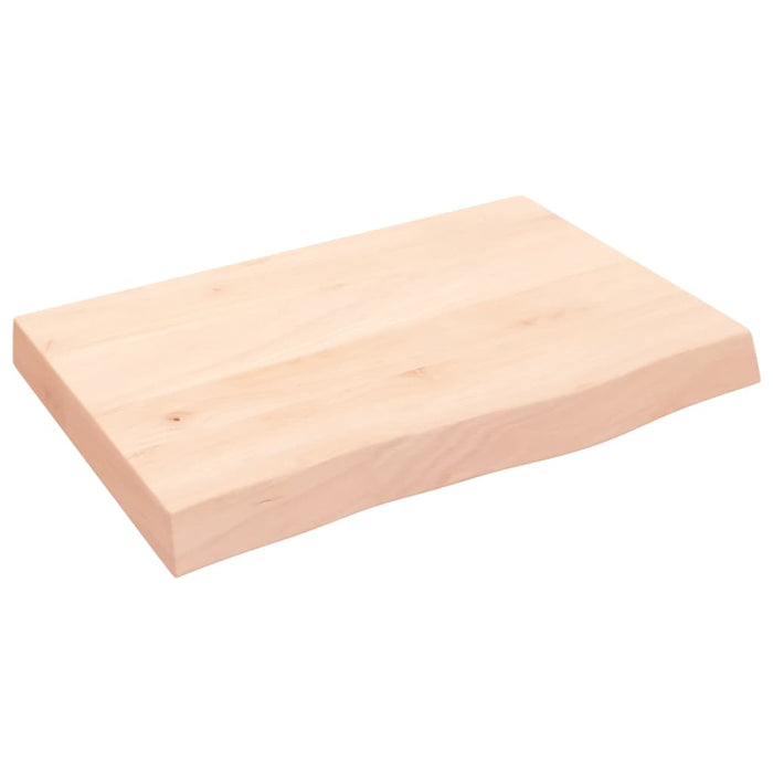 Blat de baie, 60x40x(2-6) cm, lemn masiv netratat WALTI