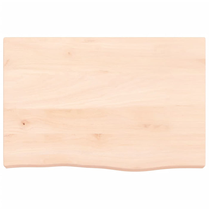 Blat de baie, 60x40x(2-6) cm, lemn masiv netratat WALTI