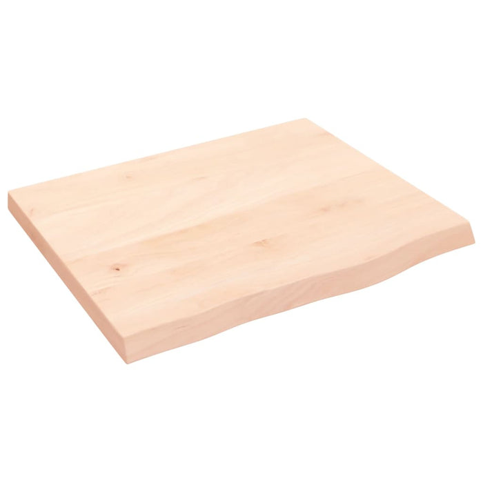 Blat de baie, 60x50x(2-4) cm, lemn masiv netratat WALTI
