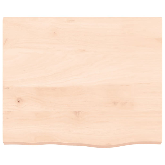 Blat de baie, 60x50x(2-4) cm, lemn masiv netratat WALTI
