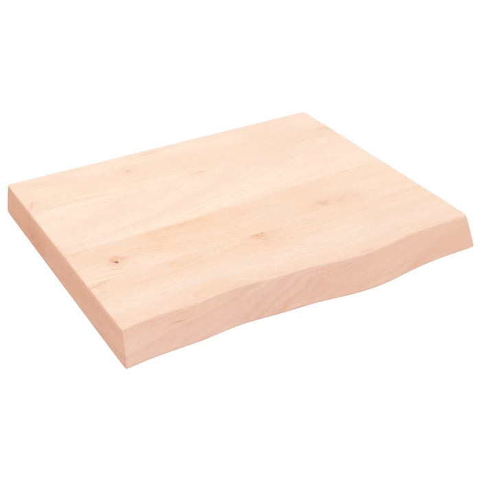 Blat de baie, 60x50x(2-6) cm, lemn masiv netratat WALTI
