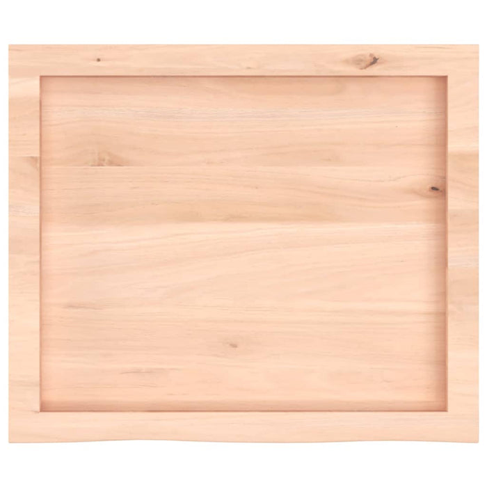 Blat de baie, 60x50x(2-6) cm, lemn masiv netratat WALTI