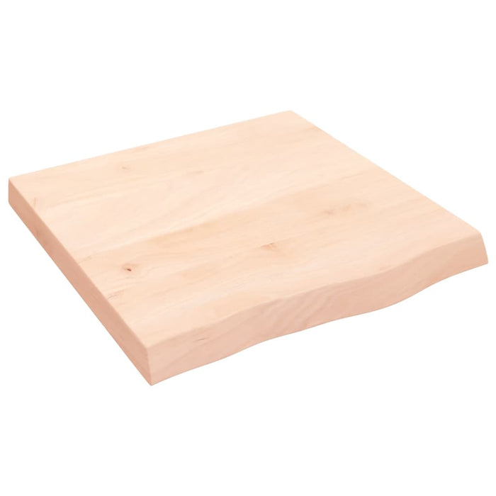 Blat de baie, 60x60x(2-6) cm, lemn masiv netratat WALTI