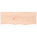 Blat de baie, 80x30x2 cm, lemn masiv netratat - WALTI WALTI