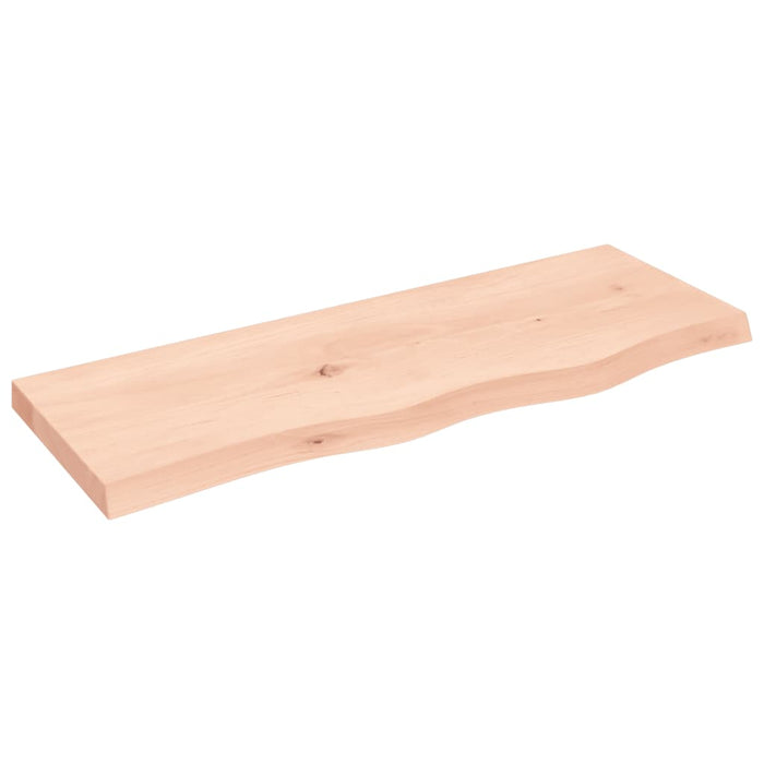 Blat de baie, 80x30x(2-4) cm, lemn masiv netratat WALTI
