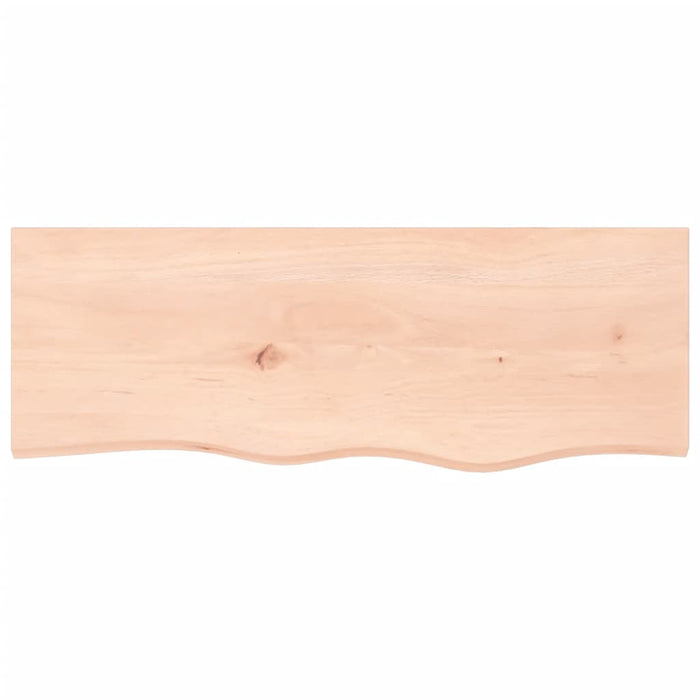 Blat de baie, 80x30x(2-4) cm, lemn masiv netratat WALTI