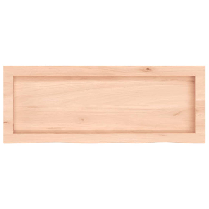 Blat de baie, 80x30x(2-4) cm, lemn masiv netratat WALTI