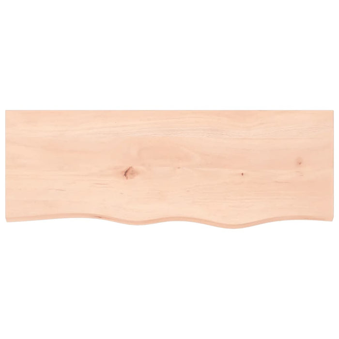 Blat de baie, 80x30x(2-6) cm, lemn masiv netratat - WALTI WALTI