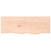Blat de baie, 80x30x(2-6) cm, lemn masiv netratat - WALTI WALTI