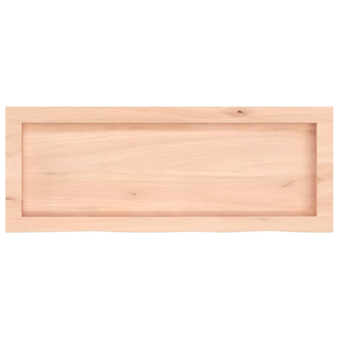 Blat de baie, 80x30x(2-6) cm, lemn masiv netratat - WALTI WALTI