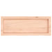 Blat de baie, 80x30x(2-6) cm, lemn masiv netratat - WALTI WALTI