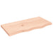 Blat de baie, 80x40x(2-4) cm, lemn masiv netratat - WALTI WALTI