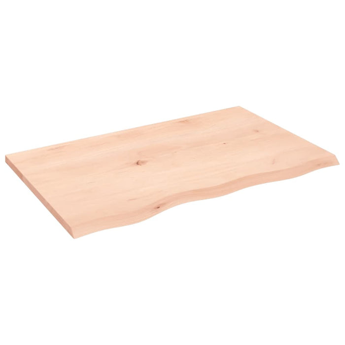 Blat de baie, 80x50x2 cm, lemn masiv netratat WALTI