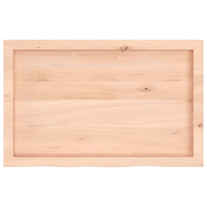 Blat de baie, 80x50x(2-4) cm, lemn masiv netratat WALTI