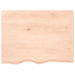 Blat de baie, 80x60x(2-4) cm, lemn masiv netratat - WALTI WALTI