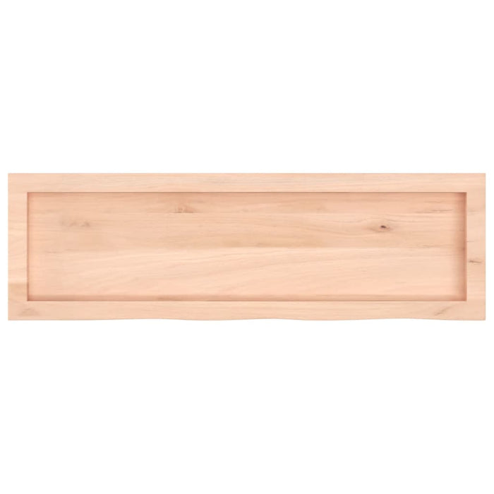 Blat de baie, 100x30x(2-4) cm, lemn masiv netratat WALTI