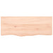 Blat de baie, 100x40x2 cm, lemn masiv netratat - WALTI WALTI