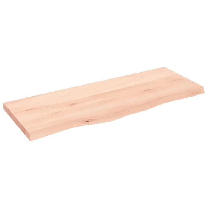 Blat de baie, 100x40x(2-4) cm, lemn masiv netratat WALTI