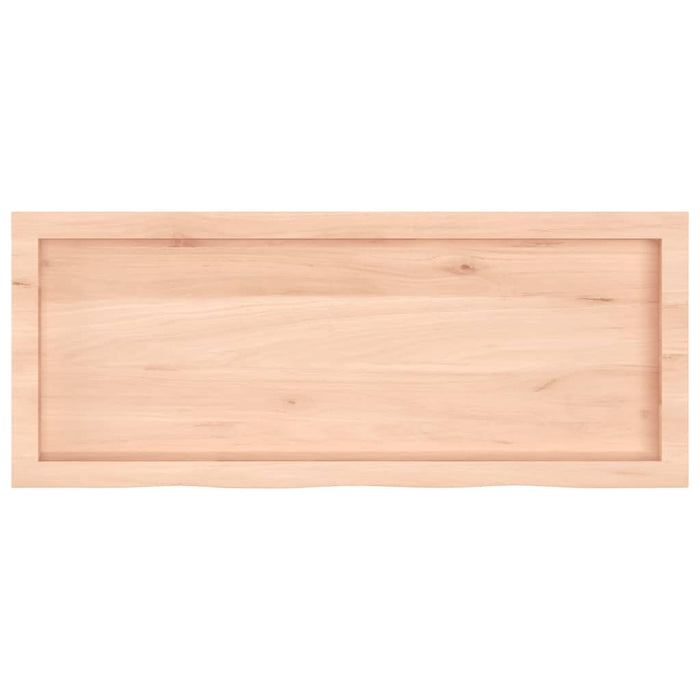 Blat de baie, 100x40x(2-4) cm, lemn masiv netratat WALTI