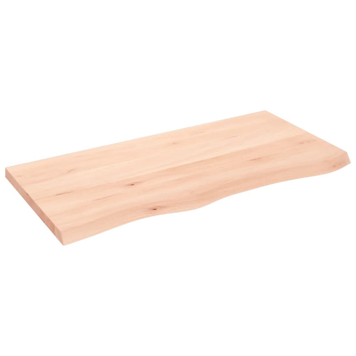 Blat de baie, 100x50x(2-4) cm, lemn masiv netratat WALTI