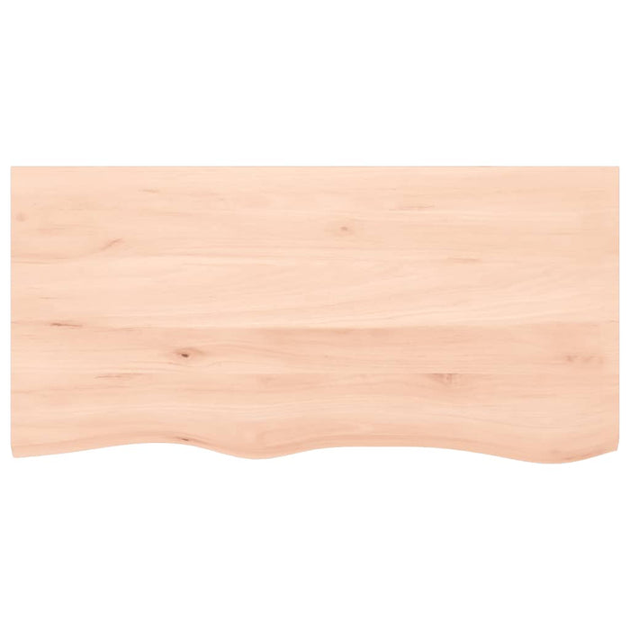 Blat de baie, 100x50x(2-4) cm, lemn masiv netratat WALTI