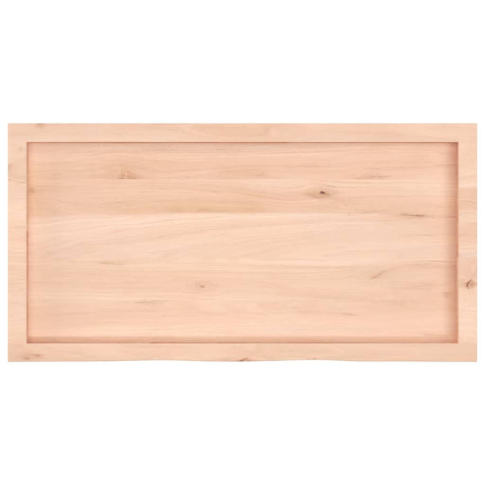 Blat de baie, 100x50x(2-4) cm, lemn masiv netratat WALTI