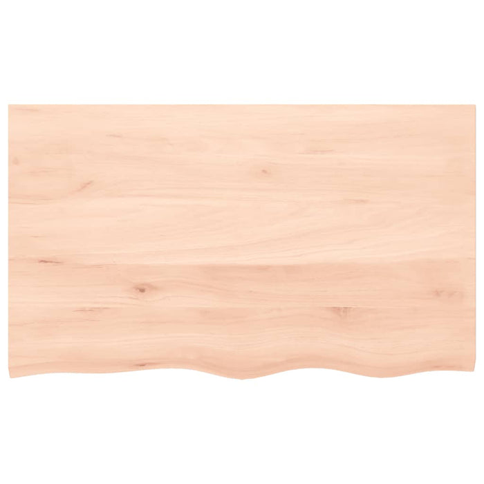 Blat de baie, 100x60x(2-4) cm, lemn masiv netratat WALTI