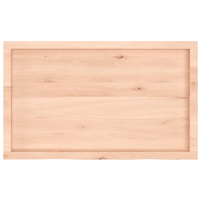 Blat de baie, 100x60x(2-4) cm, lemn masiv netratat WALTI
