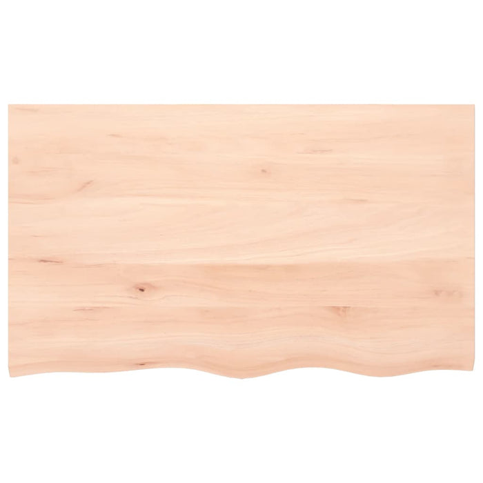 Blat de baie, 100x60x(2-6) cm, lemn masiv netratat WALTI