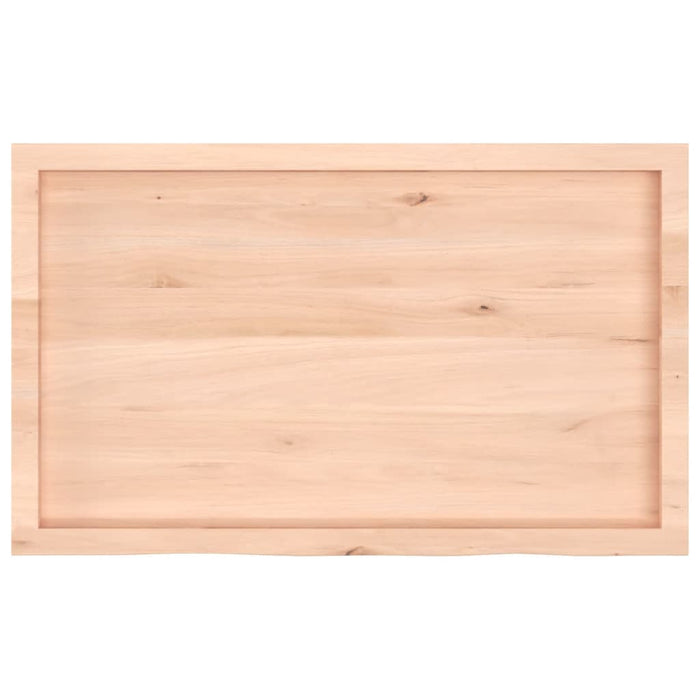 Blat de baie, 100x60x(2-6) cm, lemn masiv netratat WALTI