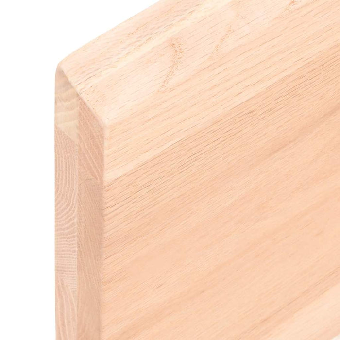 Blat de baie, 140x50x(2-4) cm, lemn masiv netratat WALTI