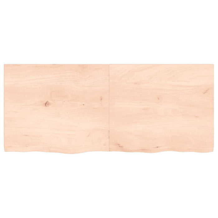 Blat de baie, 140x60x(2-4) cm, lemn masiv netratat WALTI