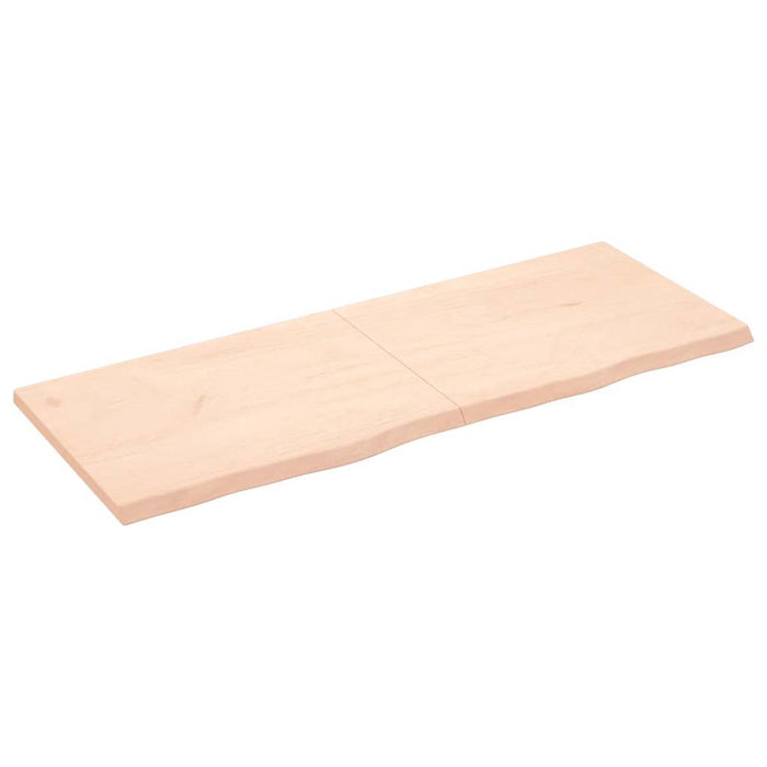 Blat de baie, 160x60x(2-4) cm, lemn masiv netratat WALTI
