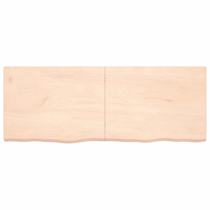 Blat de baie, 160x60x(2-4) cm, lemn masiv netratat WALTI